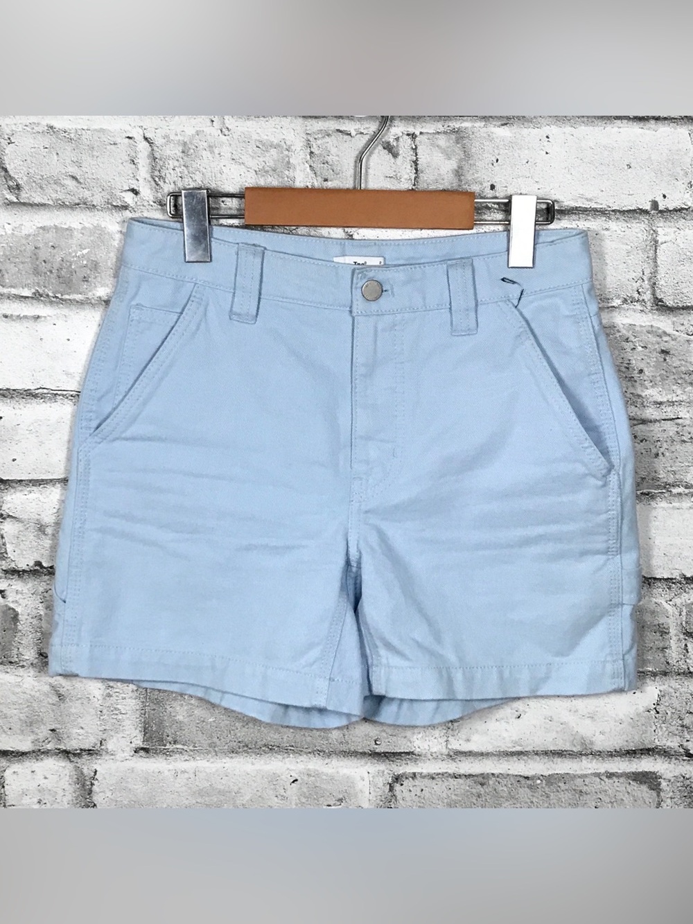 Artizia Tna Sky Blue Denim Carpenter Shorts. Size 2